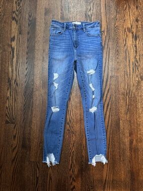 Abercrombie & Fitch Super Skinny High Rise Distressed Ripped Jeans - Size 2 / 26